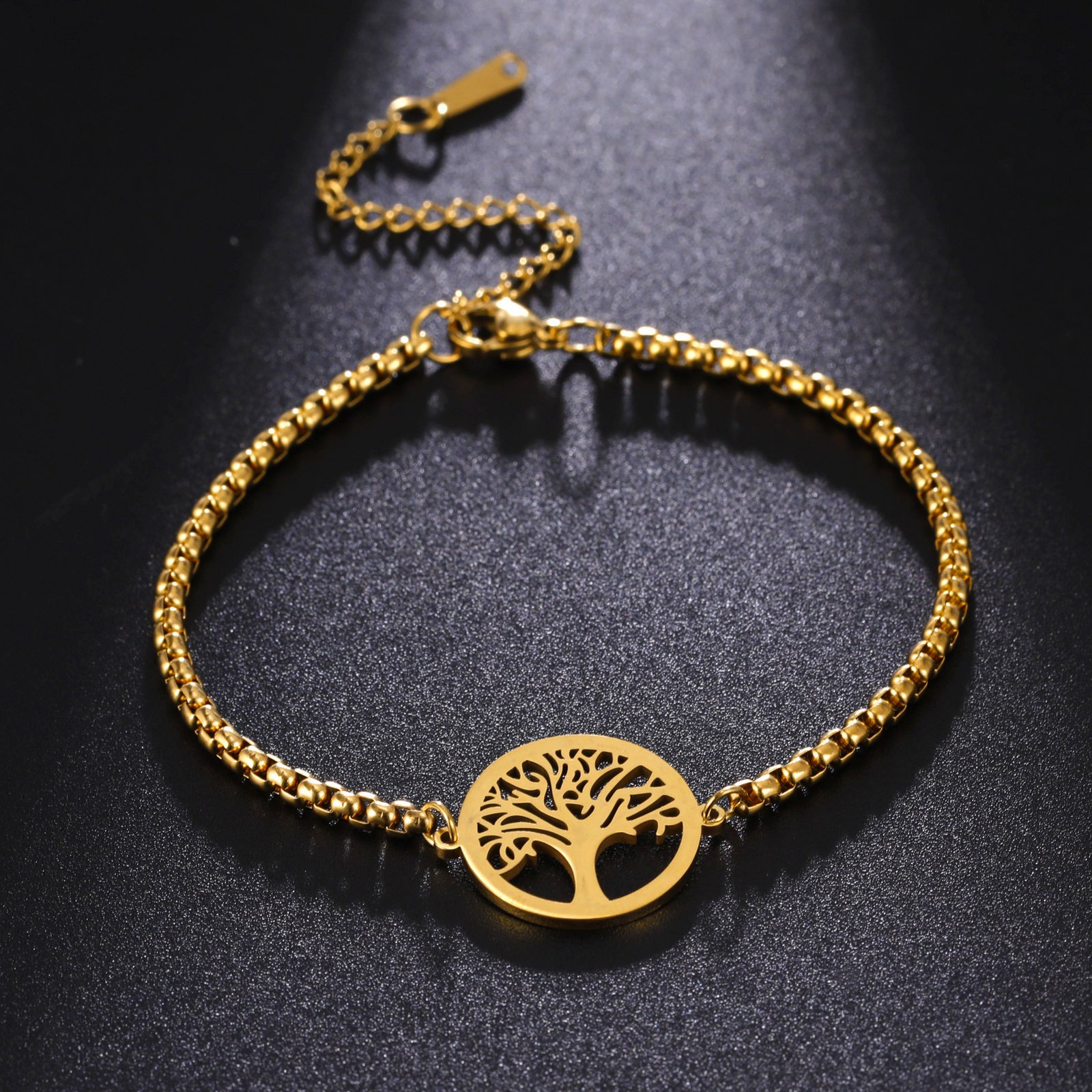 Style Hollow Life Tree Pendant Bracelet - Image 2