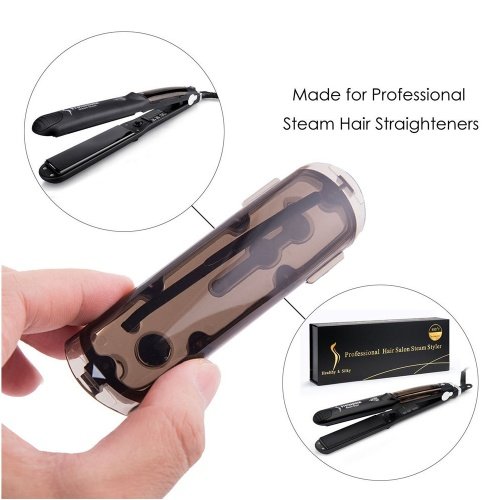 Steam Function Flat Iron Tourmaline Ceramic Vapor Professional Hair Straightener with Argan Oil Infusion Straightening Irons - Image 7