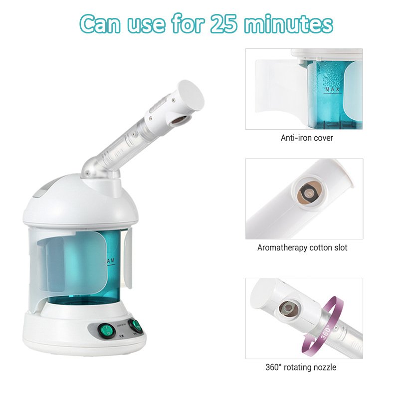 Portable Vapour Ozone Vaporizador Facial Steamer Face Care Skin Relax Moisturizer Beauty Aroma Herbal Steaming Face Spa Device - Image 3