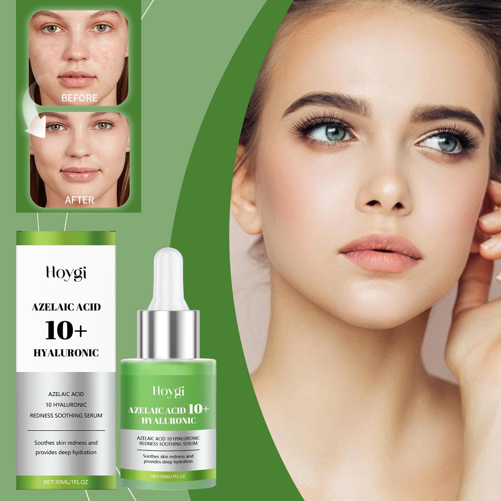 Hyaluronic Acid Soothing E Ssence Light Green 30ml-box - Image 5