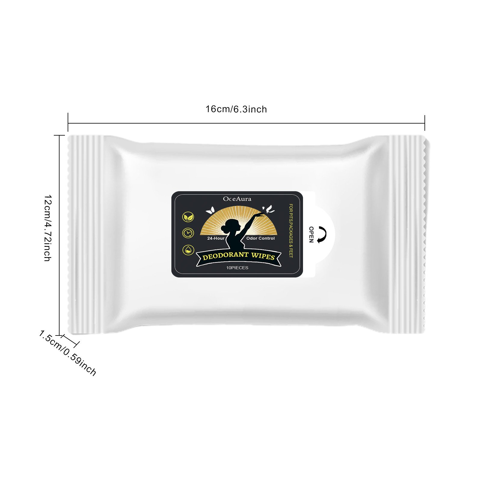 10 Pieces1bag Of Odor Deodorizing Wet Wipes - Image 8
