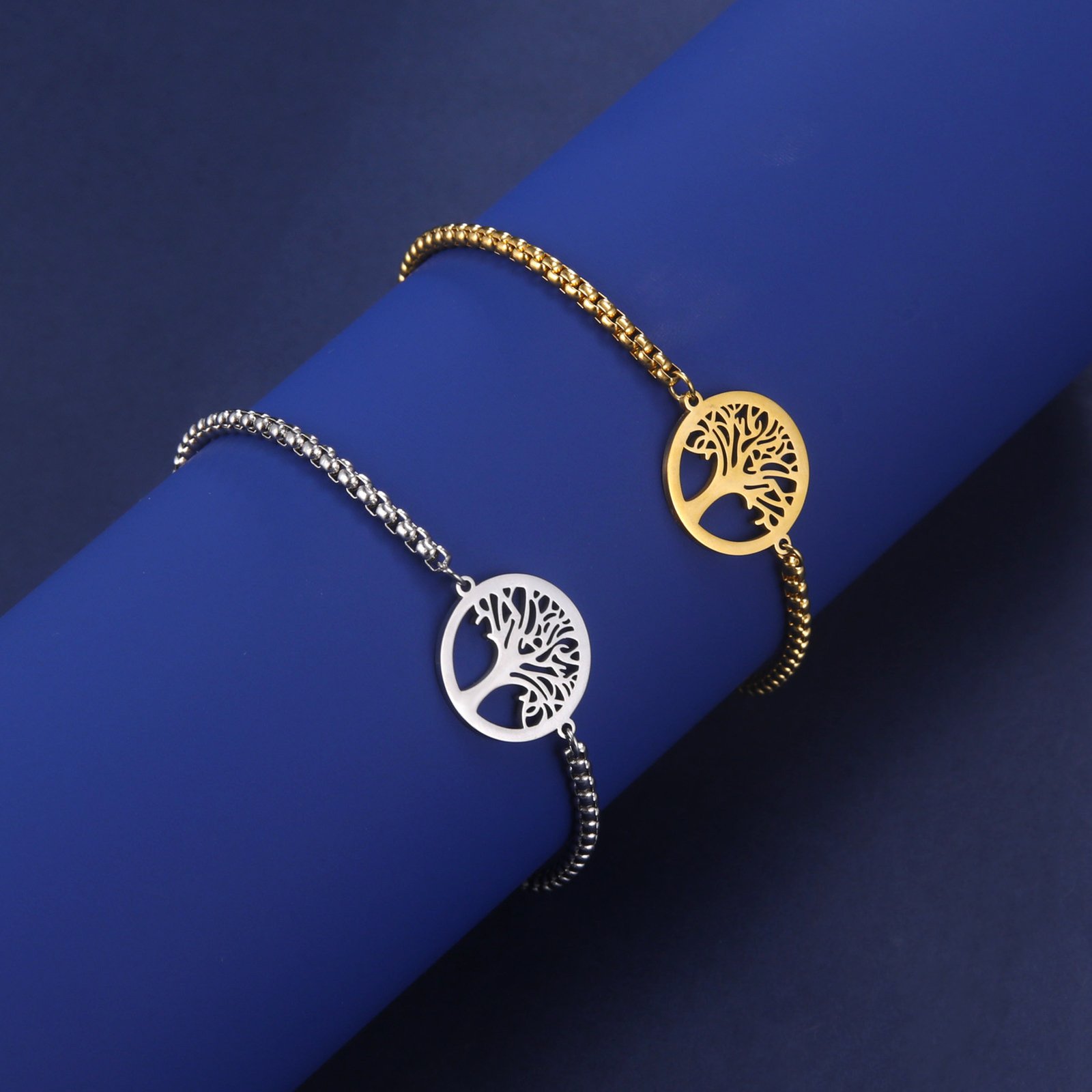 Style Hollow Life Tree Pendant Bracelet - Image 3