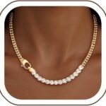 2026 New Titanium Steel Cuban Chain With Zircon Tennis Chain, Light Luxury Style, Personalized Unisex Clavicle Necklace