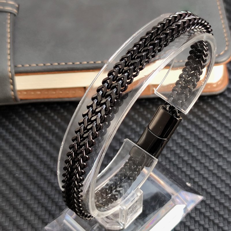 Men's Stainless Steel Bracelet Magnet Buckle - Image 5