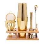 Stainless Steel 11-Piece Gold Cocktail Set Boston Shaker Bartender Tools Bar Cocktail Set