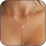 European And American Cross-Border New Fashion Zircon Pendant Chain-Style Pendant Necklace Simple European Commuter Style Women's Jewelry