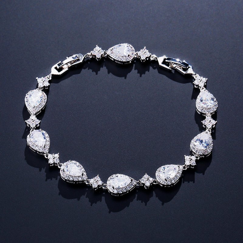 European And American Retro Zircon Wedding Jewelry, Bride And Bridesmaid Accessories, Light Luxury, High-End Feel, Niche Design, Non-Fading
