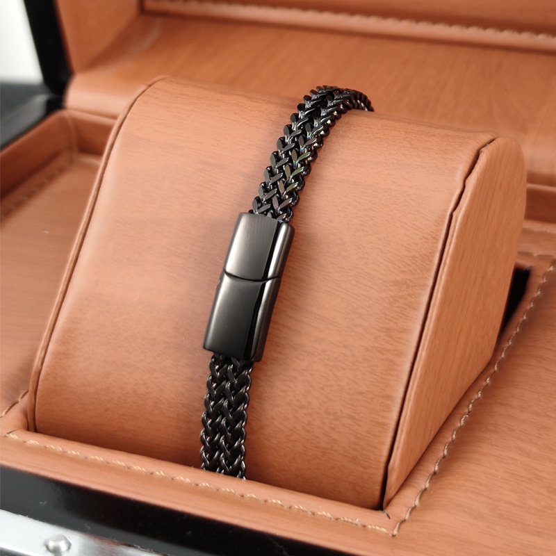 Men's Stainless Steel Bracelet Magnet Buckle - Image 2