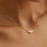 Cross-Border Shein Simple Pearl Clavicle Chain For Women, Light Luxury Niche Design Necklace, Versatile And Stylish Neck Accessory