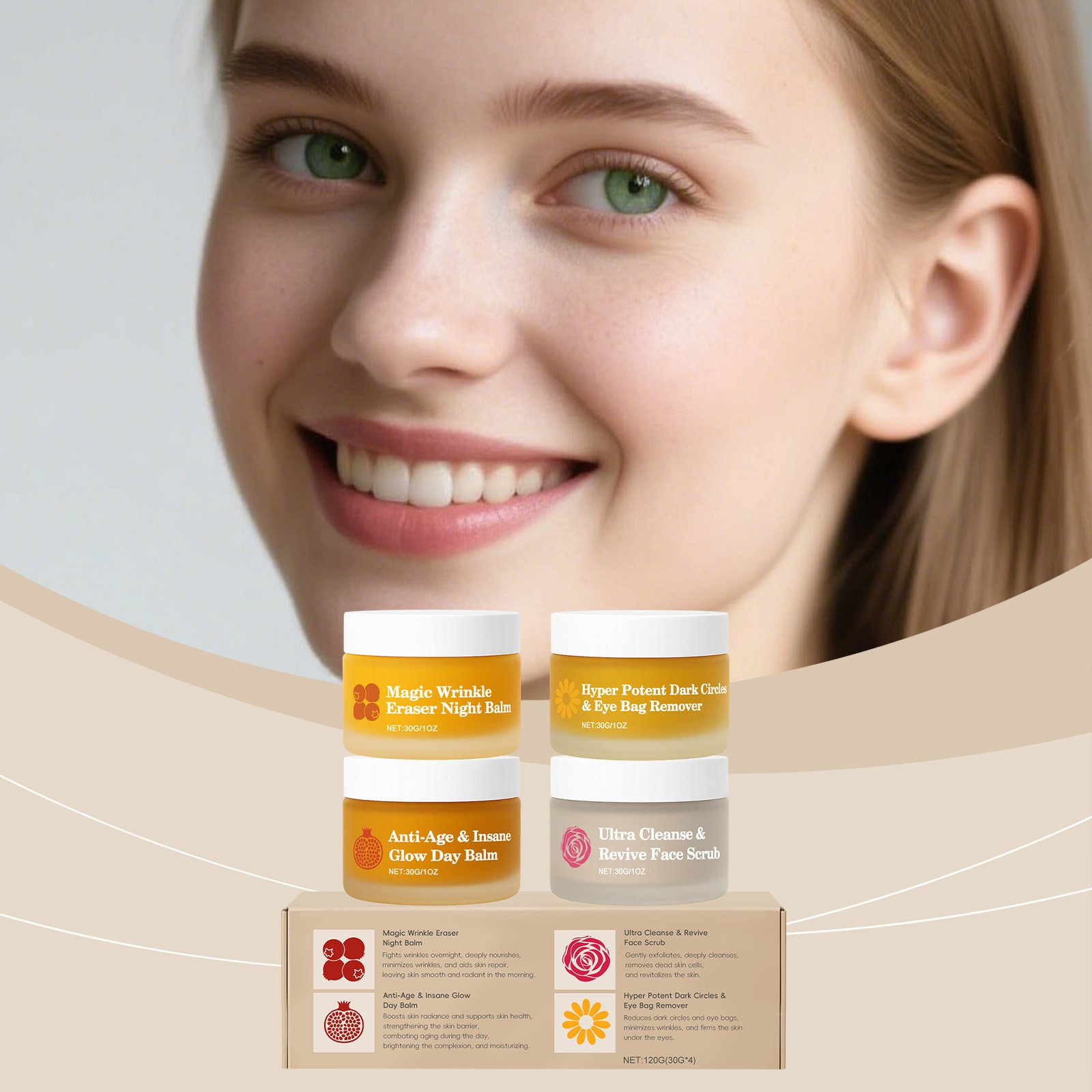 Multi Effect Skin Rejuvenation Day And Night Repair Set 30g X 4-box - Image 7