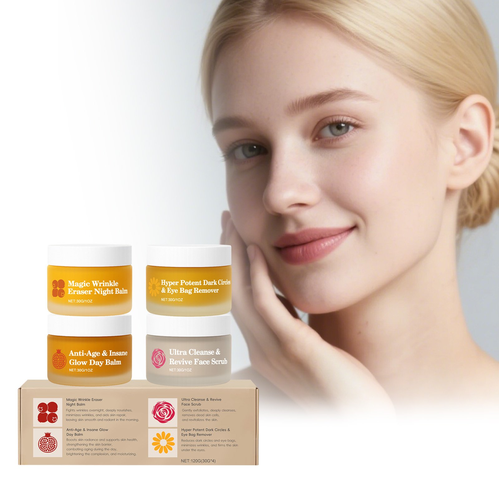 Multi Effect Skin Rejuvenation Day And Night Repair Set 30g X 4-box - Image 5