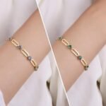 European And American Style Minimalist Bracelet, Brass Electroplated With 18K Real Gold, 2024 Summer Chain, Light Luxury Style