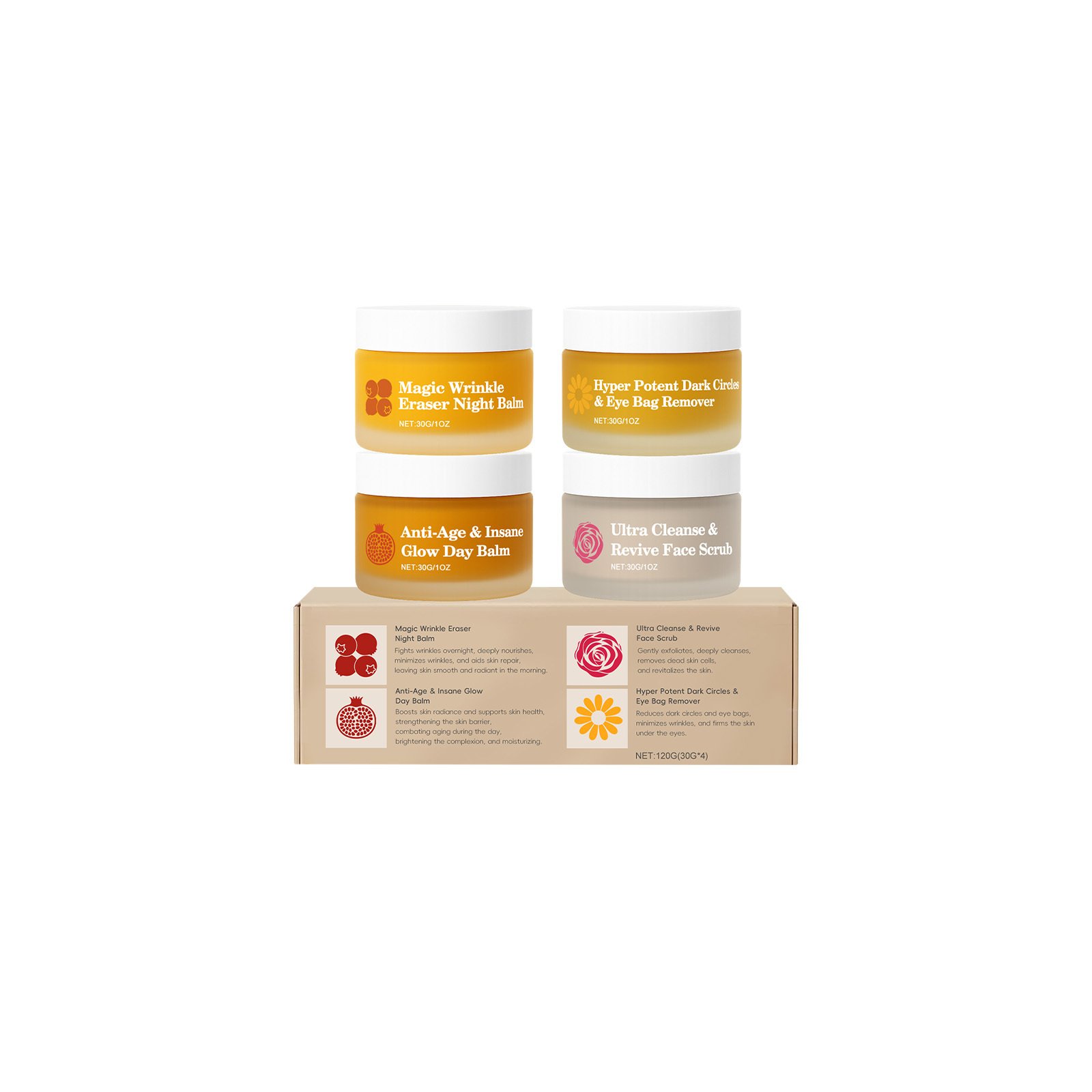 Multi Effect Skin Rejuvenation Day And Night Repair Set 30g X 4-box