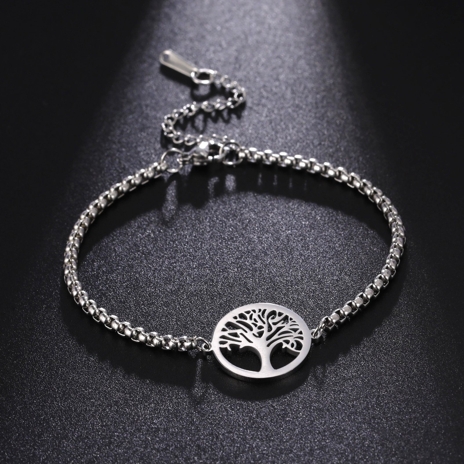 Style Hollow Life Tree Pendant Bracelet - Image 7