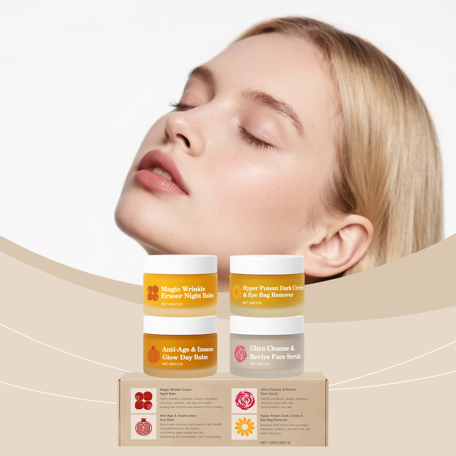 Multi Effect Skin Rejuvenation Day And Night Repair Set 30g X 4-box - Image 4