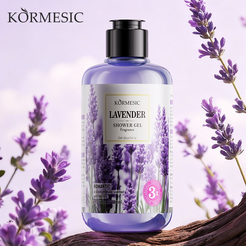 KORMESIC Lavender Fragrance Shower Gel -Fresh Floral Fragrance Shower Gel FRGB- -Foreign Version- 200ml Special Offer