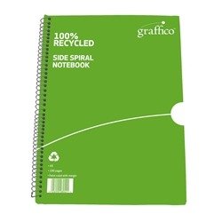 Graffico Recycled Wirebound Notebook 100 Pages A5 (10 Pack) EN10994