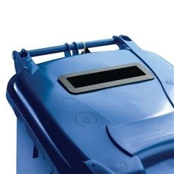 Confidential Waste Wheelie Bin 240 Litre Blue 377892