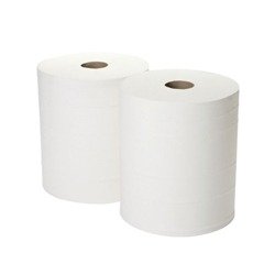 2Work Forecourt Roll 2-Ply 360Mx280mm White (Pack of 2) 2W00132