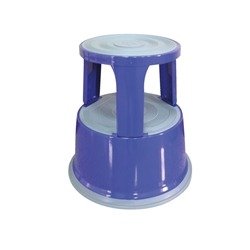 Q-Connect Blue Metal Step Stool KF04847