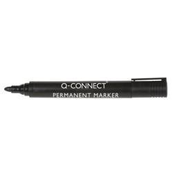 Q-Connect Permanent Marker Pen Bullet Tip Black (Pack of 10) KF26045