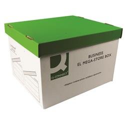 Q-Connect MegaStore Box Green and White (Pack of 10) KF21738