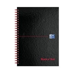 Black n' Red Wirebound Ruled Perforated Hardback Notebook A5 (Pack of 5) 100080220
