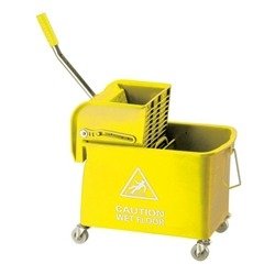 Mobile Mop Bucket and Wringer 20 Litre Yellow 101248 YLW