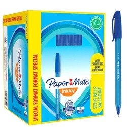 PaperMate InkJoy 100 Ballpoint Pen Medium Blue (Pack of 100) S0977420