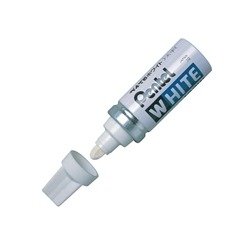 Pentel Paint Marker Bullet Tip Medium White (Pack of 12) X100W