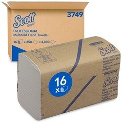 Scott Multifold Hand Towels 250 Sheet White (16 Pack) 3749