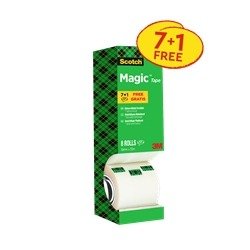 Scotch Magic Tape 810 Tower Pack 19mm x 33m (8 Pack) 8-1933R8