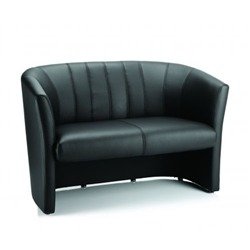 Neo Twin Tub Black Leather