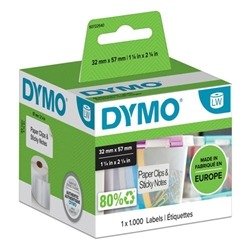 Dymo 11354 LabelWriter Labels 57mmx32mm White (Pack of 1000) S0722540
