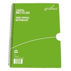 Graffico Recycled Wirebound Notebook 100 Pages A4 (10 Pack) EN08043