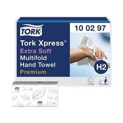Tork Xpress Multifold Hand Towel H2 100 Sheets Per Sleeve White (Pack of 21) 100297