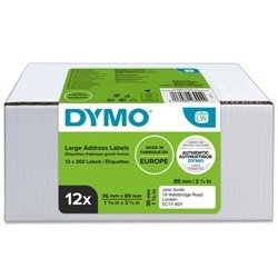 Dymo LabelWriter Large Address Labels 36mmx89mm (Pack of 12) 2093093