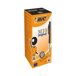Bic M10 Clic Retractable Ballpoint Pen Medium Black Pack of 50 1199190125