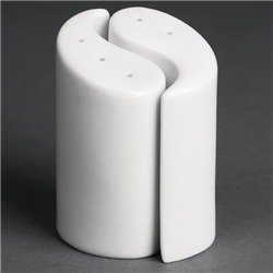 Olympia Whiteware Yin Yang Salt and Pepper Sets 95mm (12 pack)