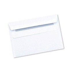 Q-Connect C6 Envelope Wallet Self Seal 90gsm White (Pack of 1000) Ref KF3472