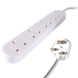Connekt Gear UK 4-Way Mains Power Extension Block 5m 27-4050