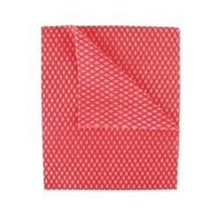 2Work Economy Cloth 420x350mm Red (Pack of 50) 2W08170