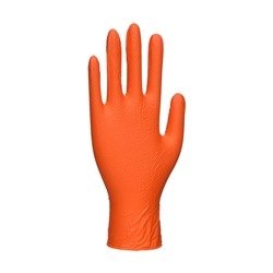 Portwest Orange HD Disposable Glove L Orange (Pack of 100)