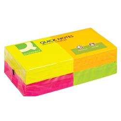 Q-Connect Quick Notes 76 x 76mm Neon (12 Pack) KF10508
