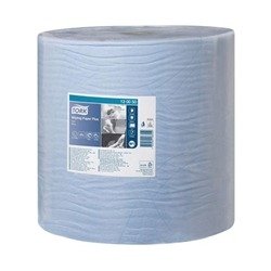 Tork W1 Wiping Paper Plus 2-Ply Blue 130050