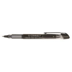Q-Connect Liquid Ink Rollerball Pen Fine Black (Pack of 10) KF50139