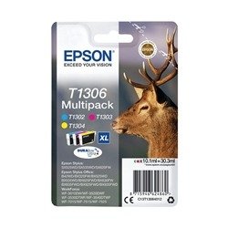 Epson T1306 Stag DURABrite Ultra Ink Cartridge CMY Multipack C13T13064012