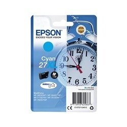 Epson 27XL Alarm Clock DURABrite Ultra Ink Cartridge High Yield Cyan C13T27124012