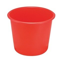 Q-Connect Waste Bin 15 Litre Red Ref KF01128