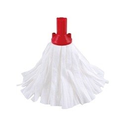 Exel Big White Mop Head Red (Pack of 10) 102199R